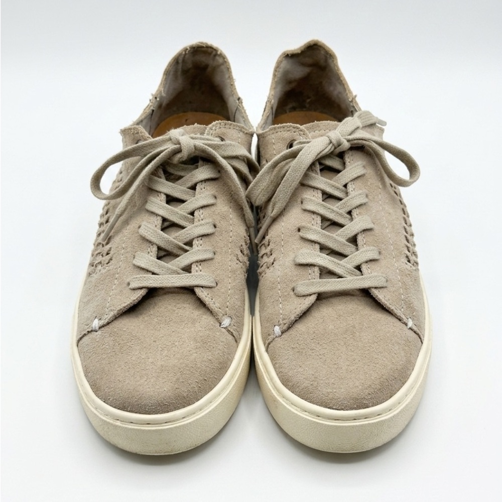 Toms Women's Suede Lace-Up Sneakers in Beige